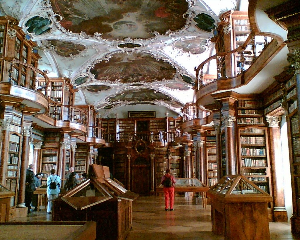 So sieht es in der Stiftsbibliothek aus. (Bild: chippee / Wikimedia / CC)