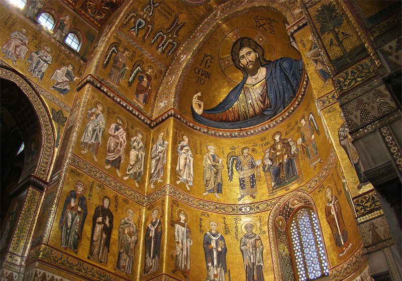 Apsis der Kathedrale von Monreale, Sizilien (Bild: Tango7174, Wikimedia, CC)