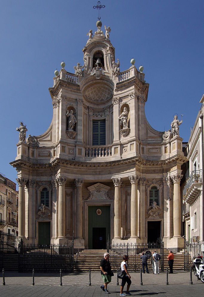 Santa Maria dell'Elemosina oder Basilica Collegiata, Catania (Bild: Berthold Werner, Wikimedia, CC)