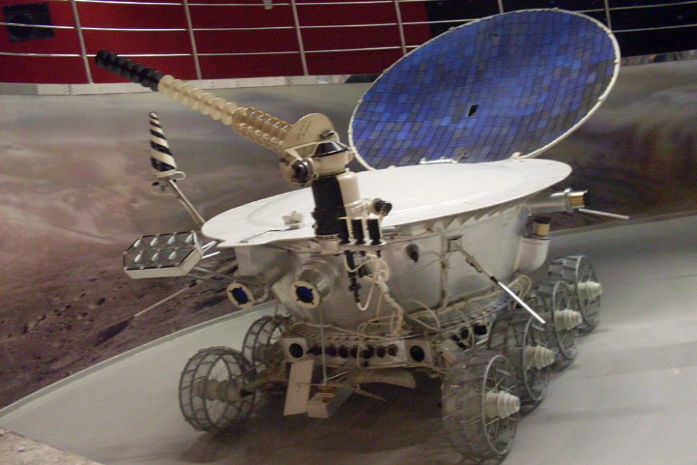 Lunochod-1-Model im Moskauer Kosmonauten-Museum (Bild: Armael, Wikimedia, CC)