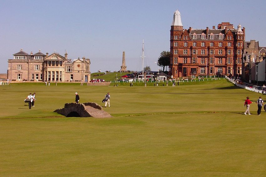 The Old Course at St. Andrews in Schottland (Bild: WINNI, Wikimedia, GNU)